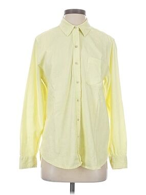 Universal Thread Pale Yellow Long-Sleeve Button-Up Shirt